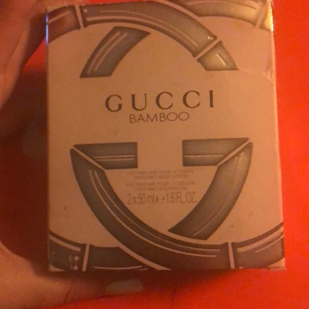 Gucci bamboo body lotion and body wash